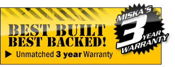 Miska Trailers come with unmatched 3 and 5 year warranties