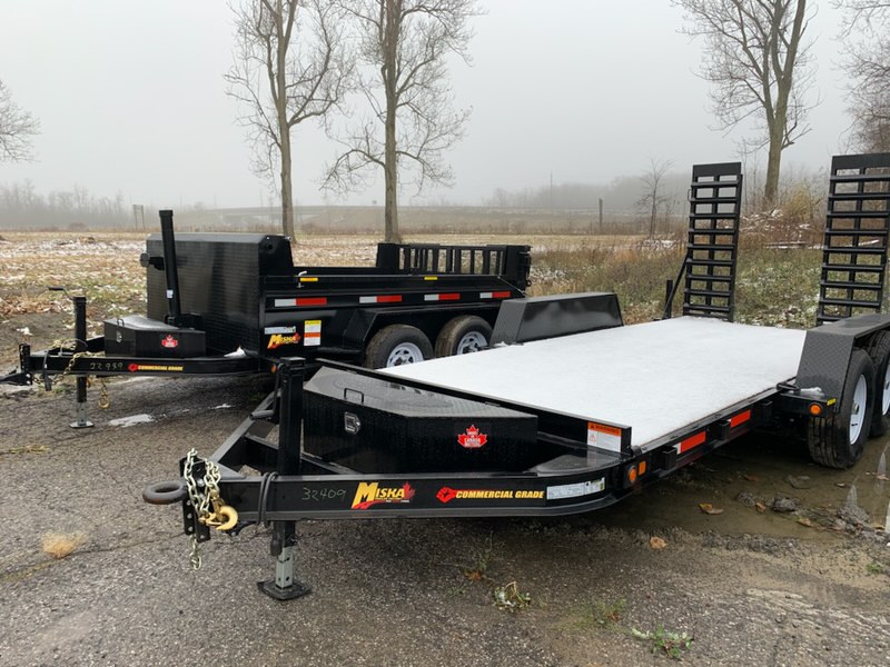 Miska 7 Ton Lowbed Equipment Trailer w/ Contractor Package