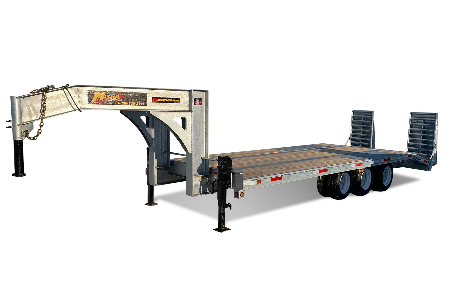 Galvanized 22.5 Ton Tridem Dually Float Trailer