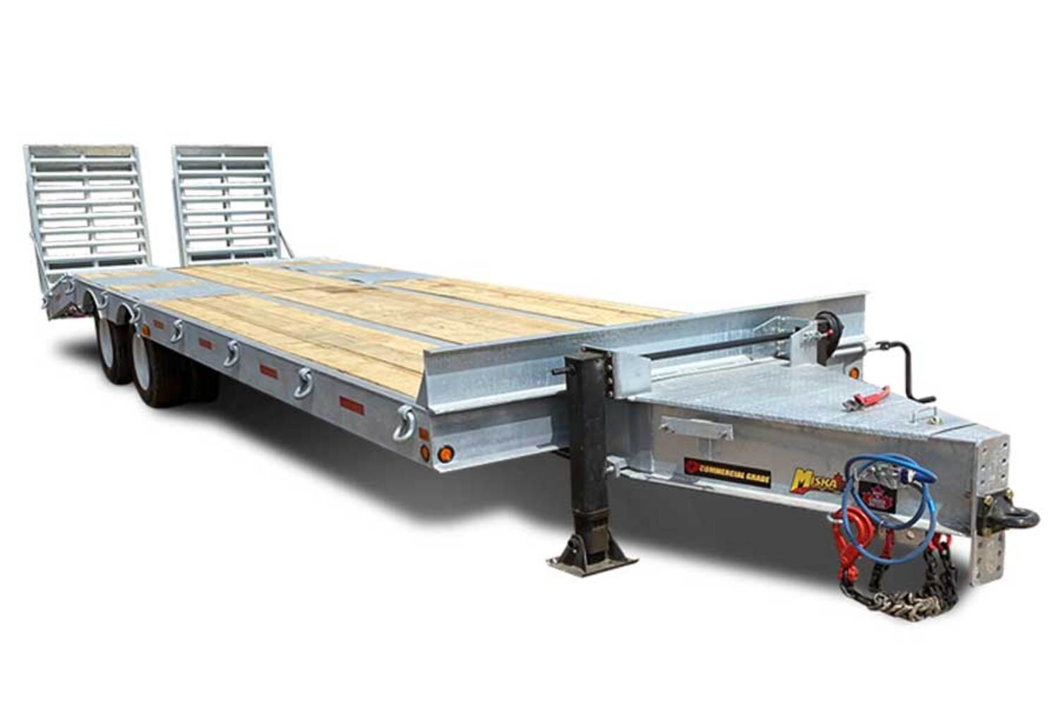 Galvanized 20 Ton HD Equipment Float Trailer w/ Air Brakes